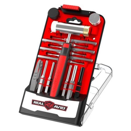 Real Avid - Zestaw wybijaków z młotkiem Accu-Punch 17 elementów